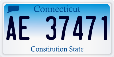 CT license plate AE37471