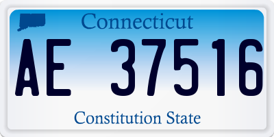 CT license plate AE37516