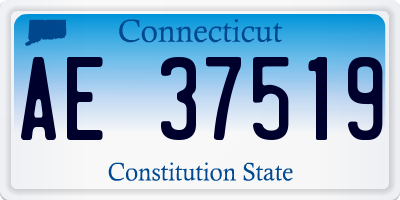 CT license plate AE37519