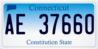 CT license plate AE37660