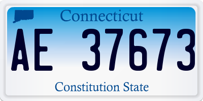 CT license plate AE37673