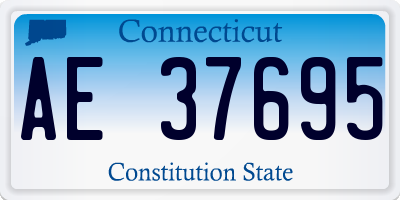 CT license plate AE37695