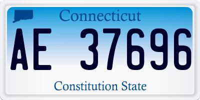 CT license plate AE37696