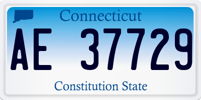 CT license plate AE37729