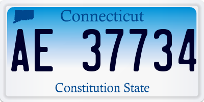 CT license plate AE37734