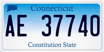 CT license plate AE37740