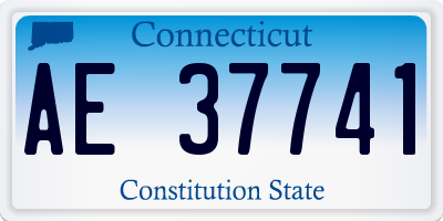 CT license plate AE37741