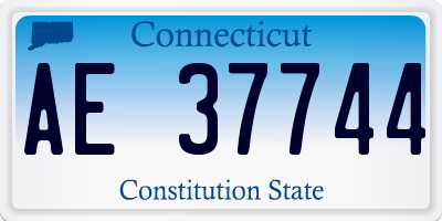 CT license plate AE37744
