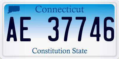 CT license plate AE37746