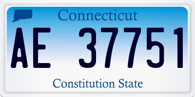 CT license plate AE37751