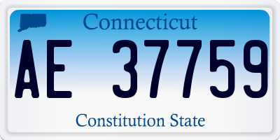 CT license plate AE37759