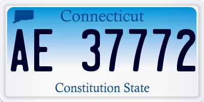 CT license plate AE37772