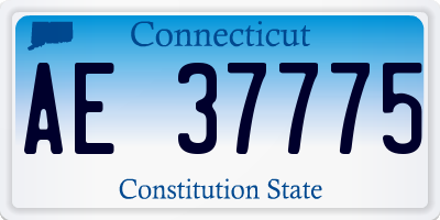 CT license plate AE37775