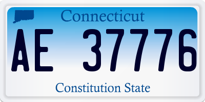 CT license plate AE37776