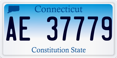 CT license plate AE37779