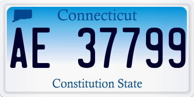 CT license plate AE37799