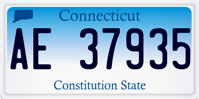 CT license plate AE37935