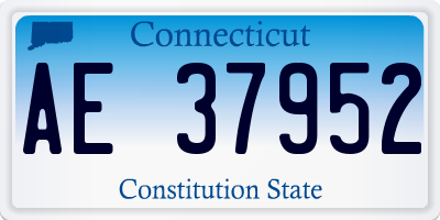 CT license plate AE37952
