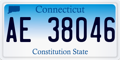 CT license plate AE38046