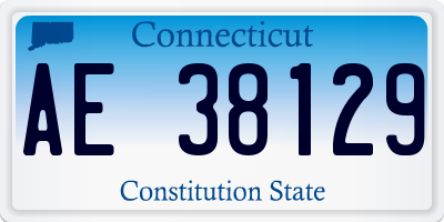 CT license plate AE38129