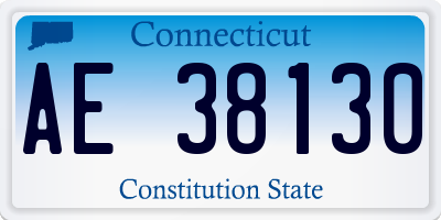 CT license plate AE38130