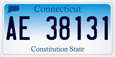 CT license plate AE38131