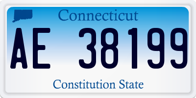 CT license plate AE38199