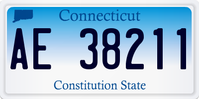 CT license plate AE38211