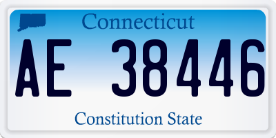 CT license plate AE38446