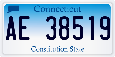 CT license plate AE38519