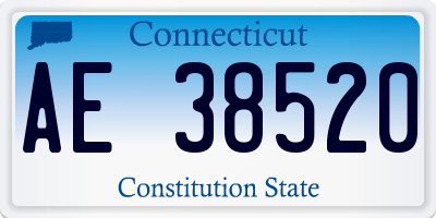 CT license plate AE38520