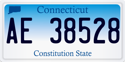 CT license plate AE38528