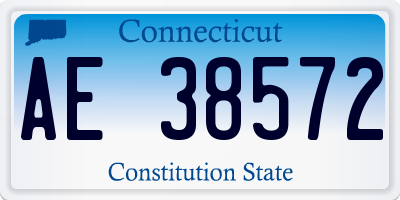 CT license plate AE38572