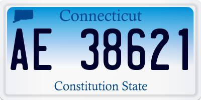 CT license plate AE38621