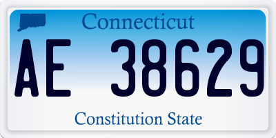 CT license plate AE38629