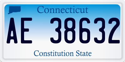 CT license plate AE38632