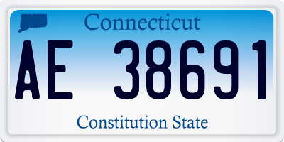 CT license plate AE38691