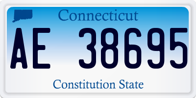 CT license plate AE38695