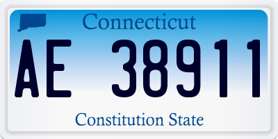 CT license plate AE38911