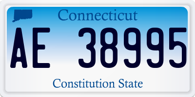 CT license plate AE38995