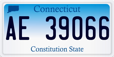 CT license plate AE39066