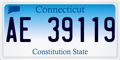 CT license plate AE39119