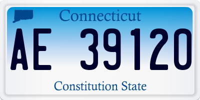 CT license plate AE39120