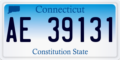 CT license plate AE39131