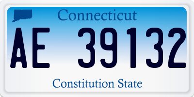 CT license plate AE39132