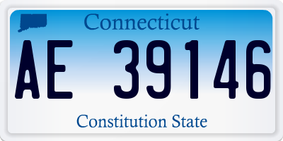 CT license plate AE39146