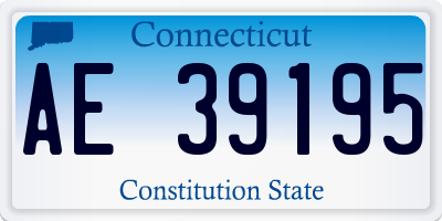 CT license plate AE39195