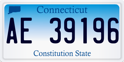 CT license plate AE39196