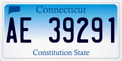CT license plate AE39291
