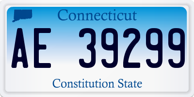 CT license plate AE39299